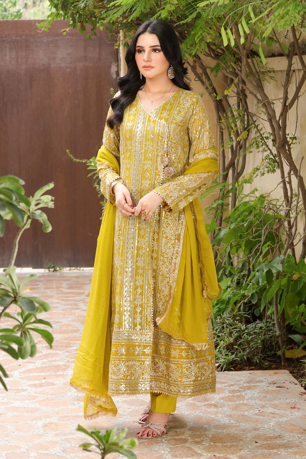 KURTI 122-DIVINE- Mustard