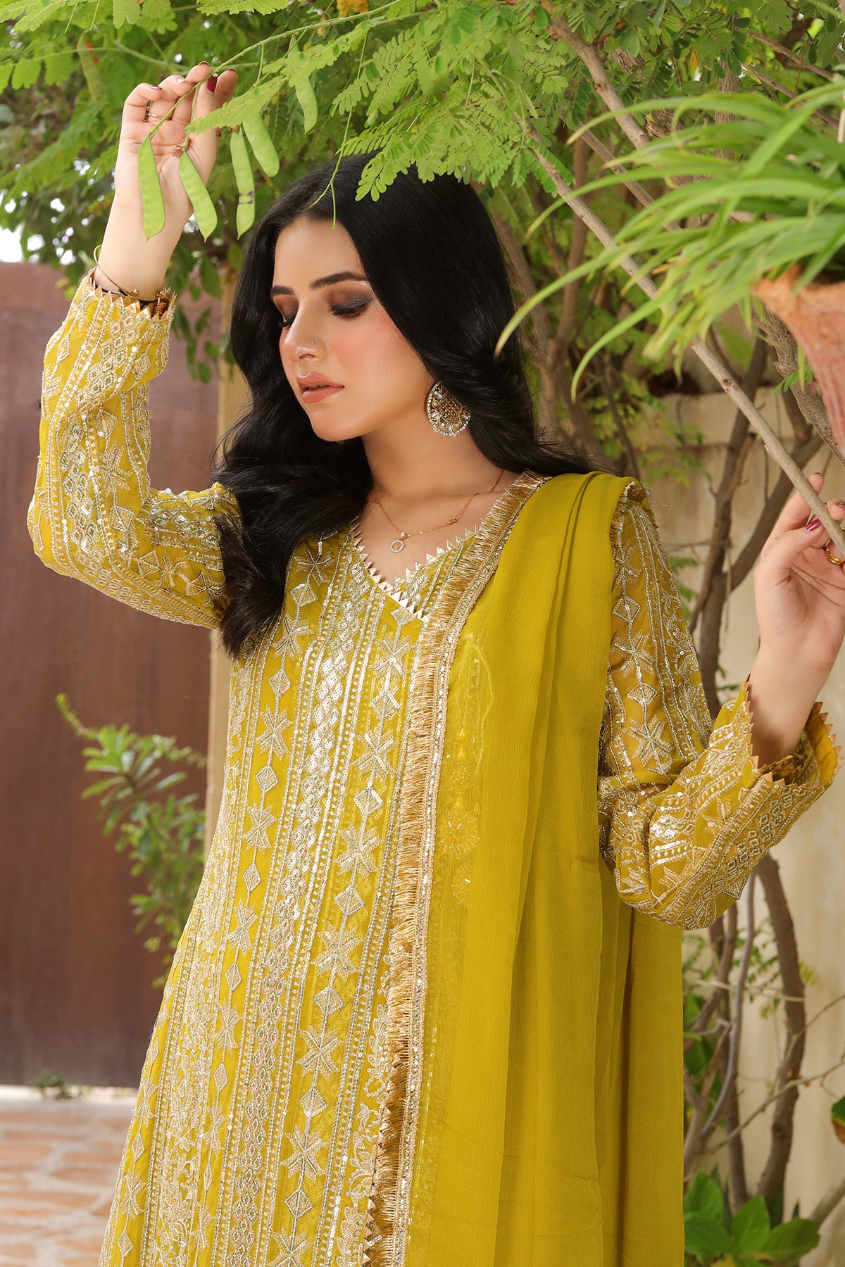 KURTI 122-DIVINE- Mustard