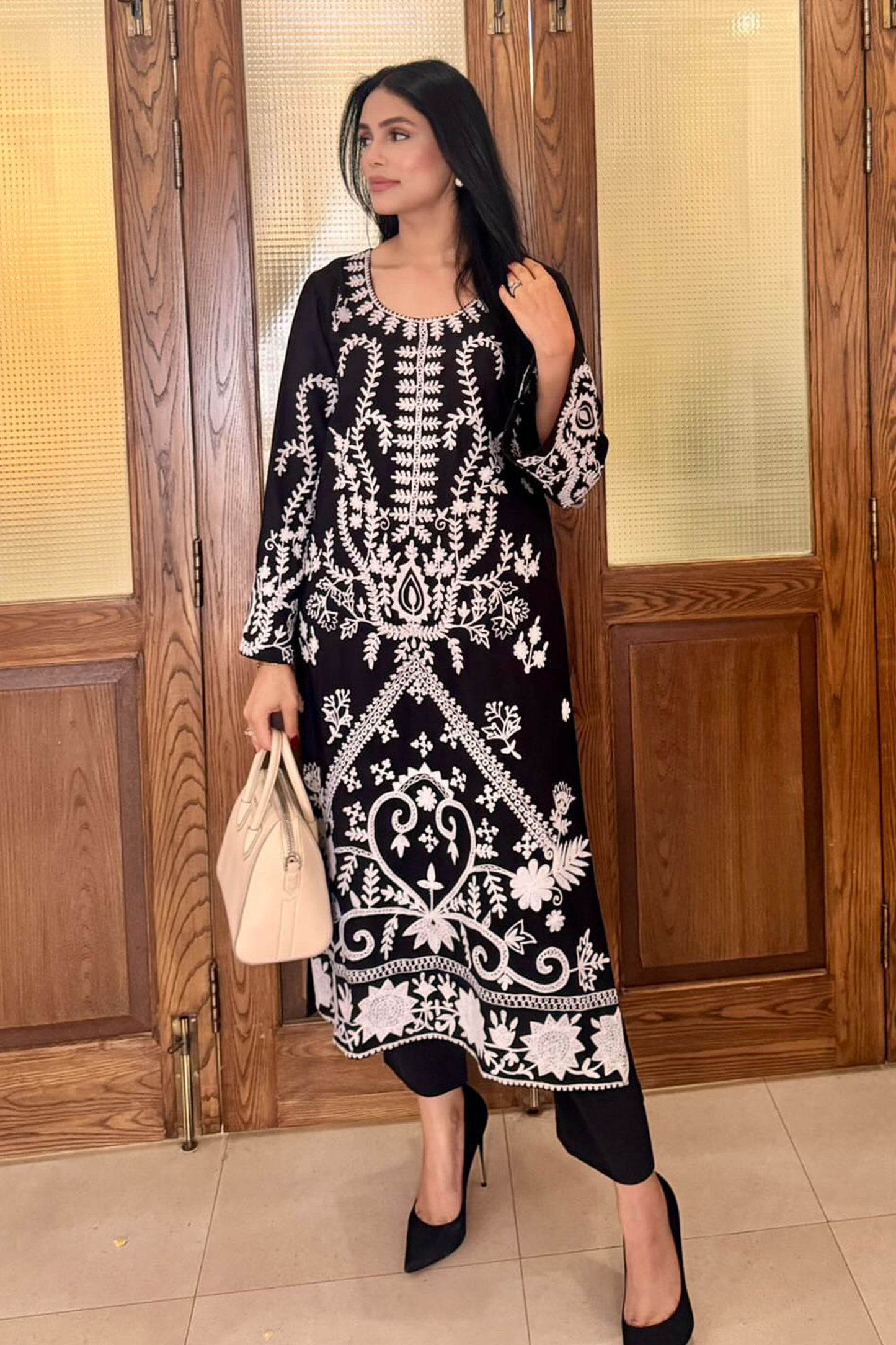 Black Ari Embroidered Tunic