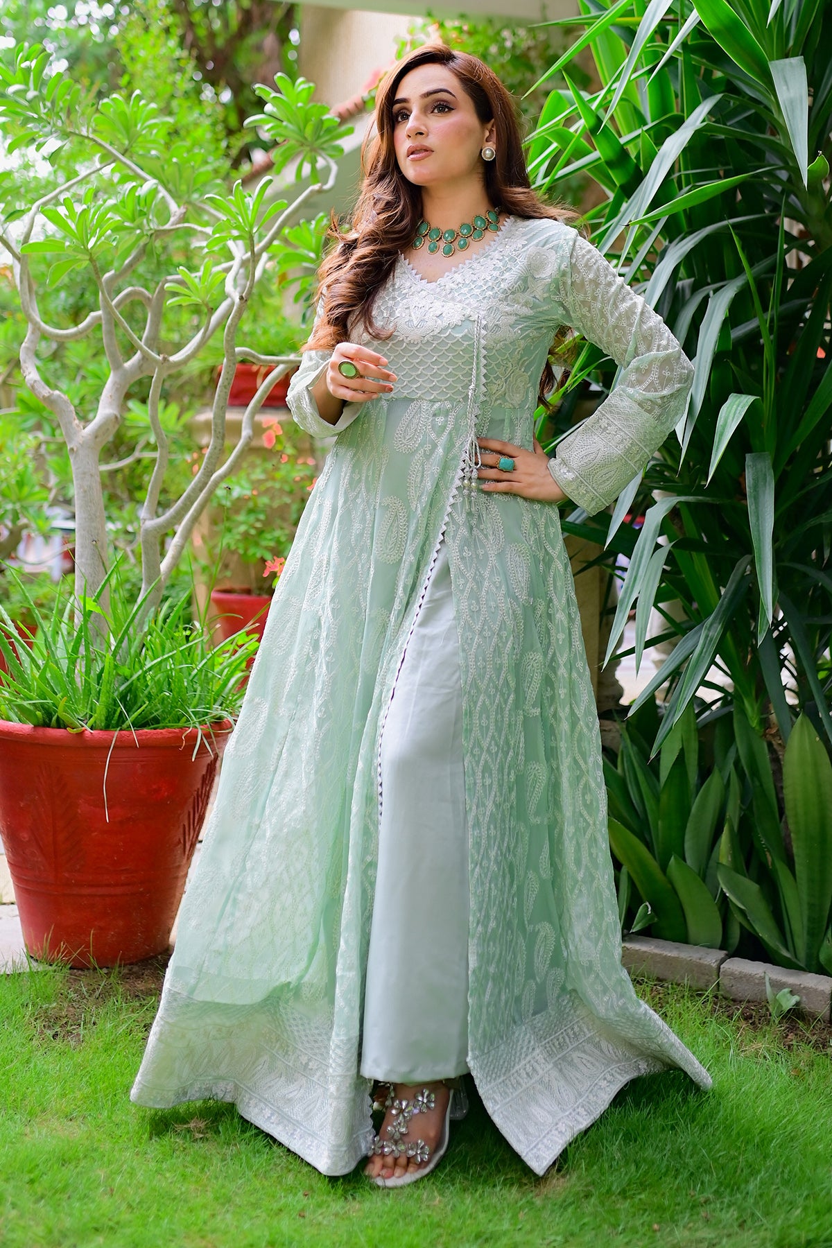 KURTI 118-ALPHA LAVISH - MINT-GREEN