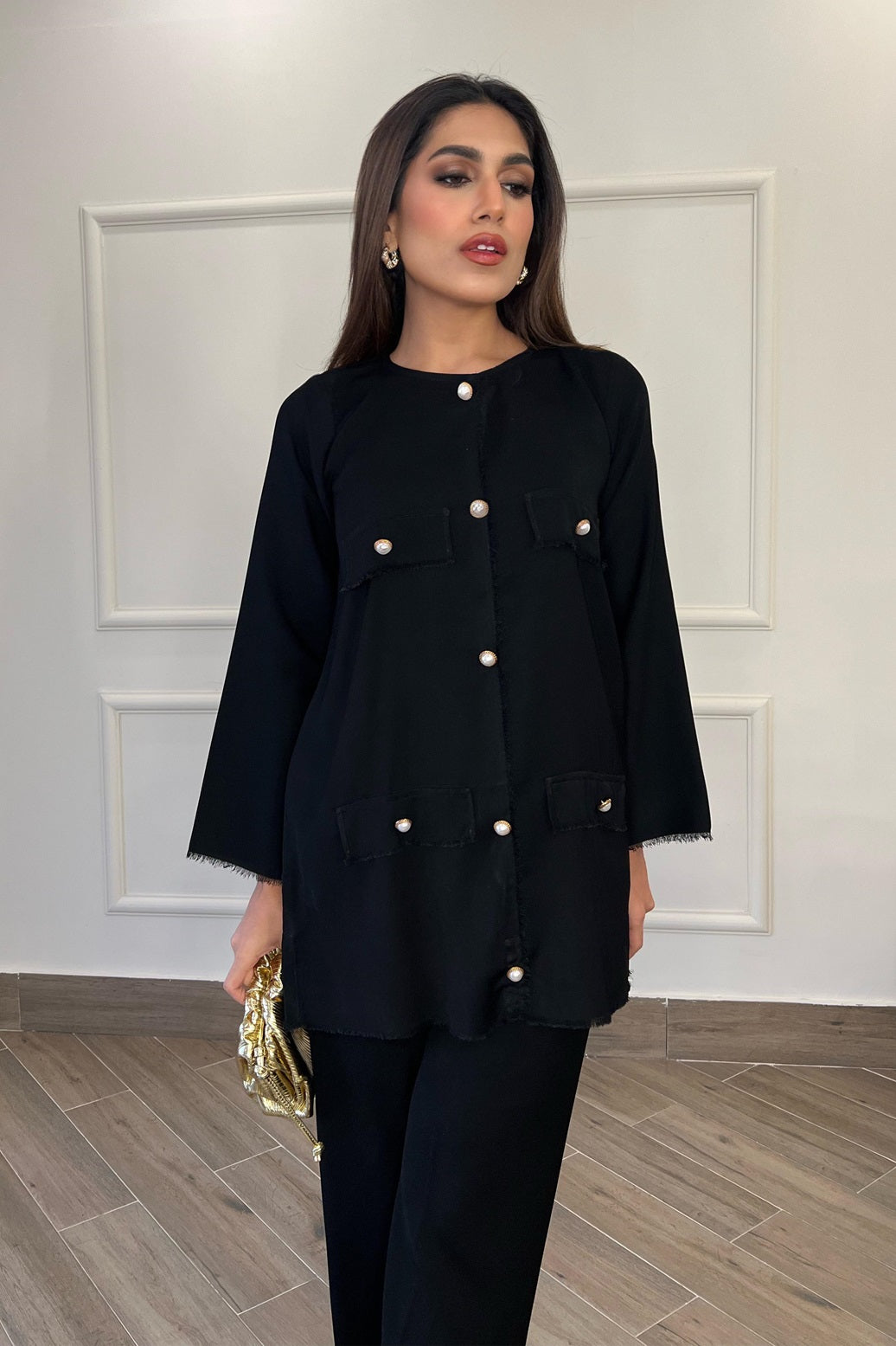 Black Button Co-Ord set