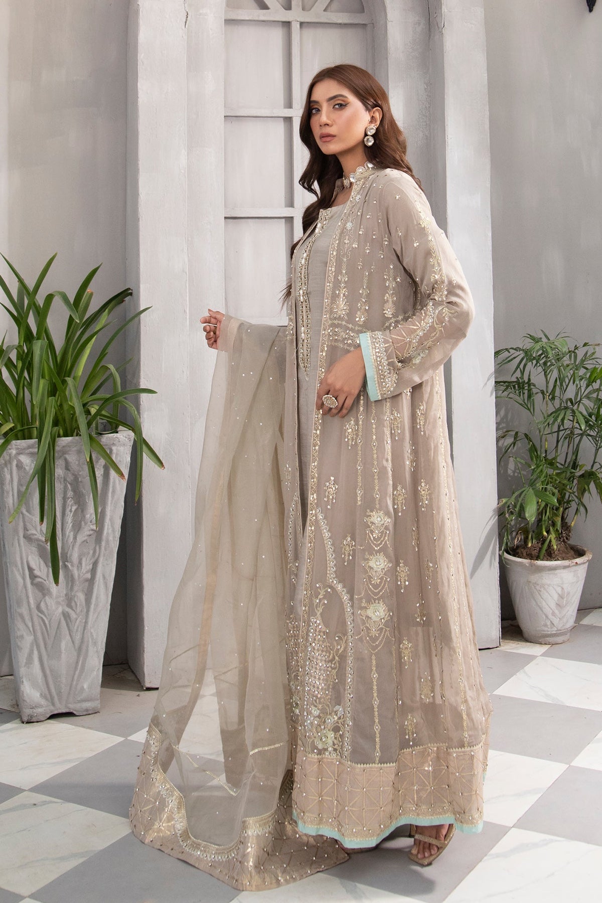 KURTI-B-004-SAND-A SUBTLE FLING