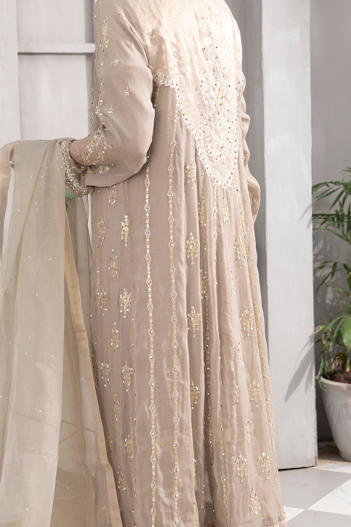 KURTI-B-004-SAND-A SUBTLE FLING