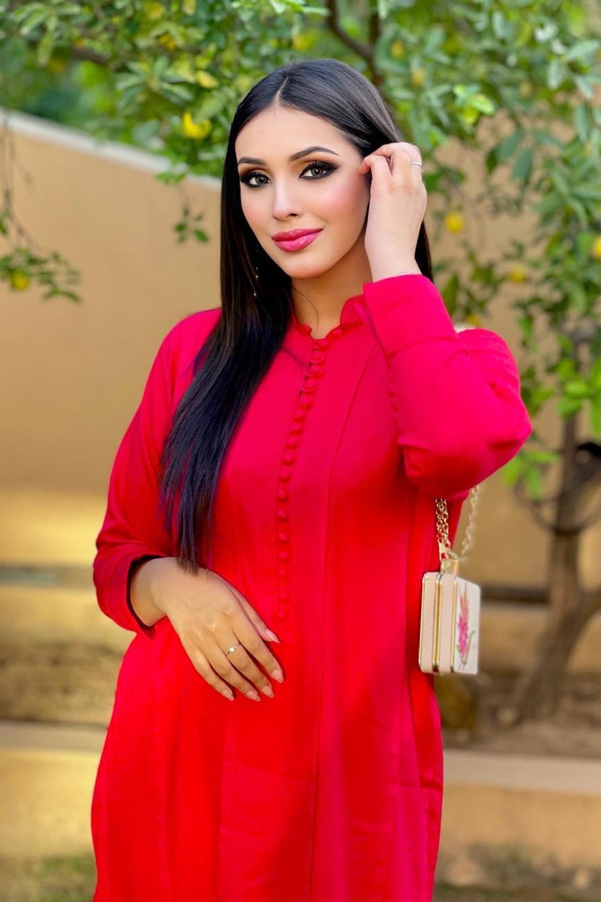 Red Marina Tunic